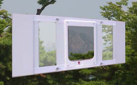 Ideal Hefty Pet Window Pet Door for Sash Windows
