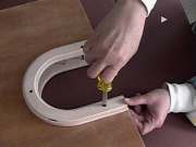 tighten the frame into place